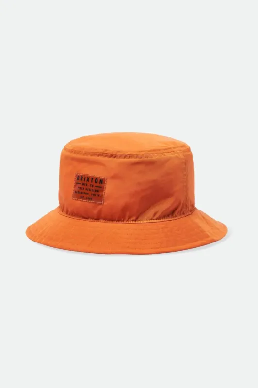 Vintage Nylon Packable Bucket Hat - Paradise Orange sold by Brixton