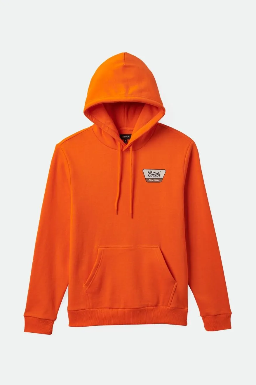 Linwood Hood - Caution Orange/Beige sold by Brixton