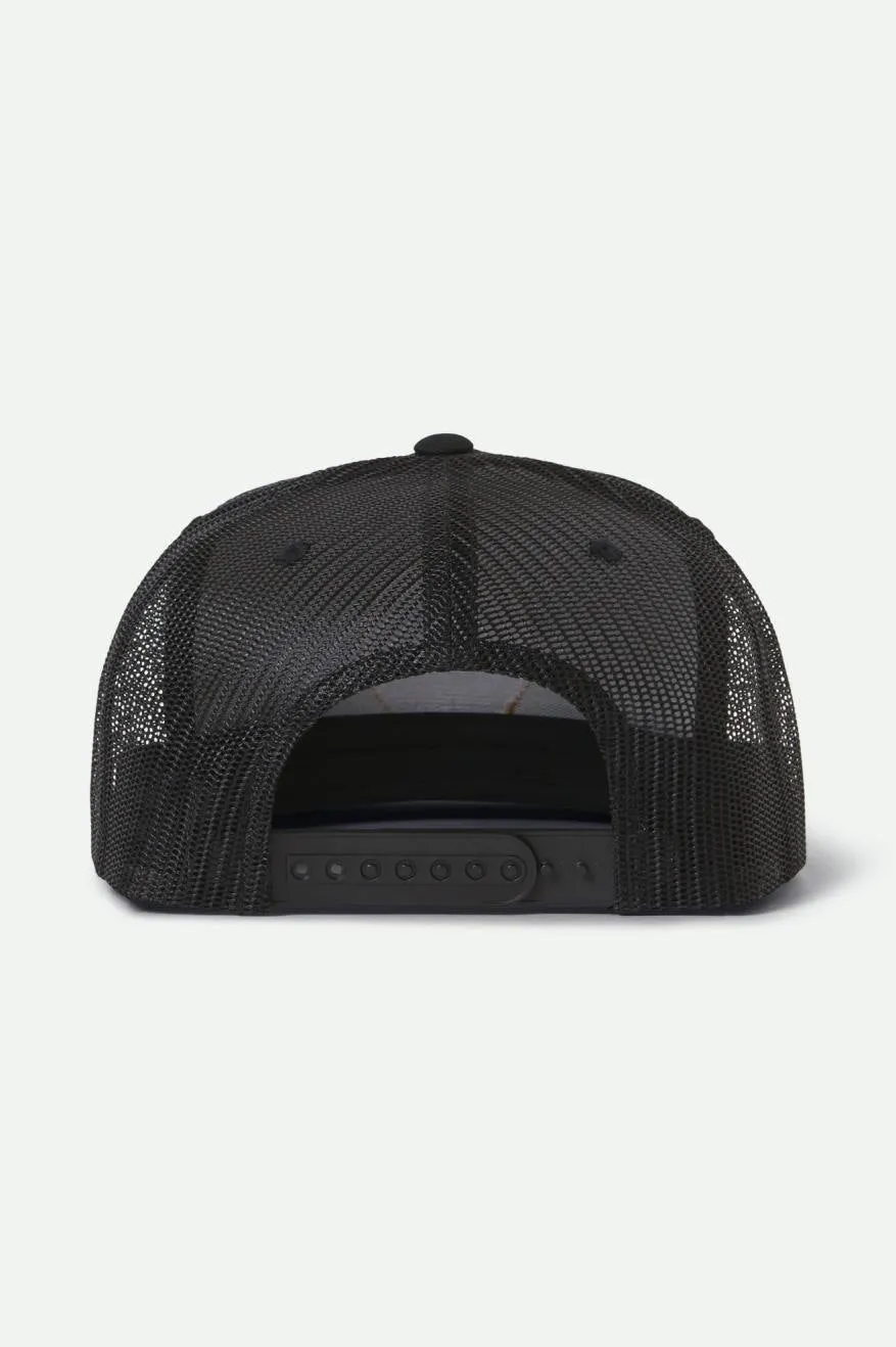 Oath Trucker Hat - Black/Black sold by Brixton product image thumbnail 2