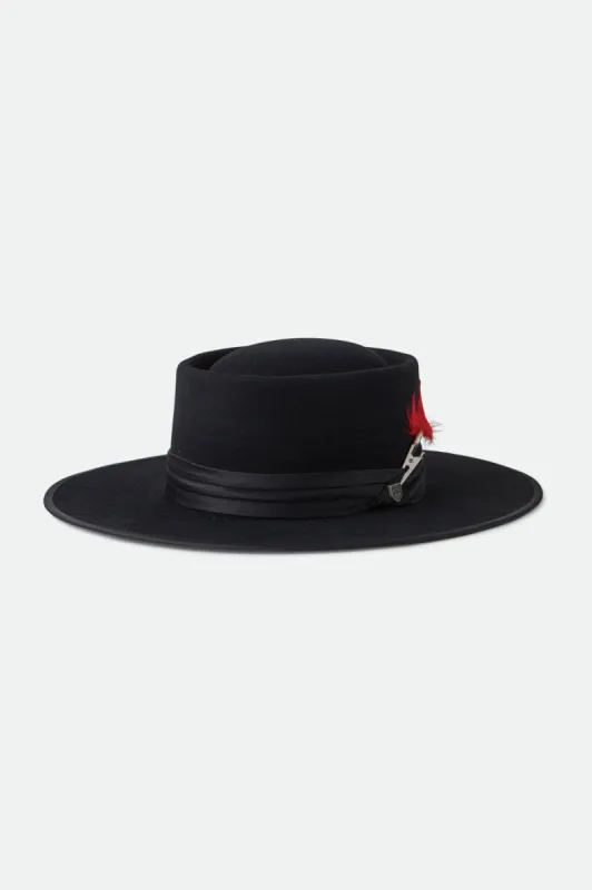 Brixton x Fender Flood Fedora - Mystic Black sold by Brixton