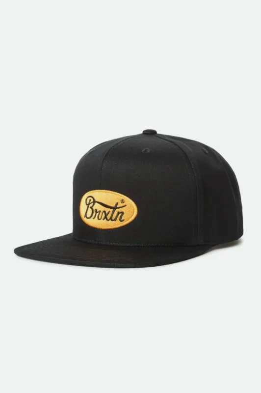 Parsons II MP Snapback - Black sold by Brixton