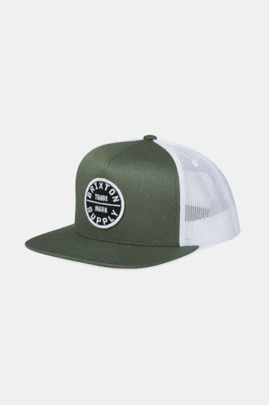 Oath Trucker Hat - Agave Green/White sold by Brixton