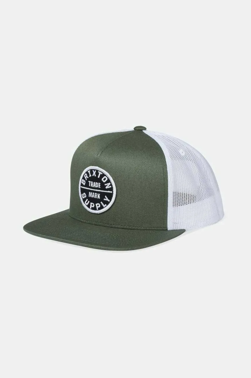 Oath Trucker Hat - Agave Green/White sold by Brixton