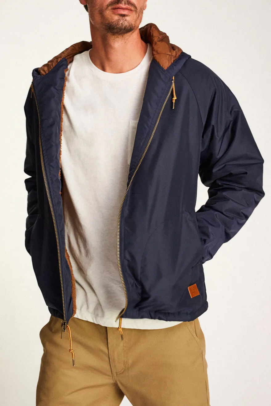 Claxton Sherpa Jacket - Navy sold by Brixton