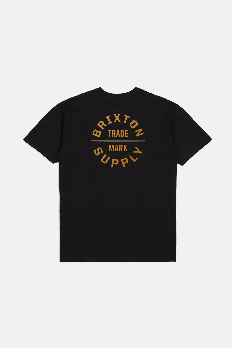 Oath V S/S Standard Tee - Black/Bright Gold/Olive Surplus sold by Brixton