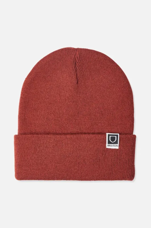 Harbor Beta Watch Cap Beanie - Burnt Henna sold by Brixton