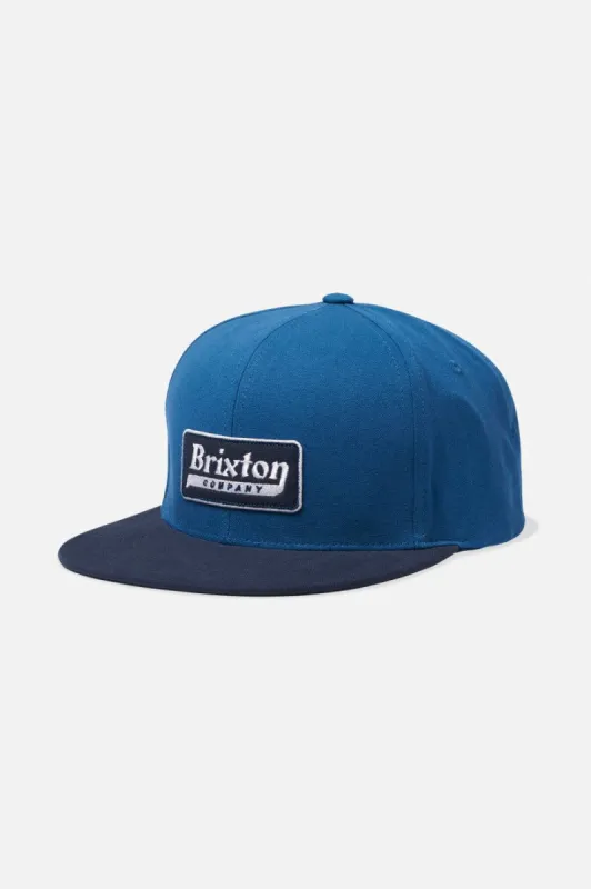 Steadfast HP Snapback - Indian Teal/Washed Navy sold by Brixton