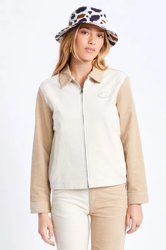 Utopia Jacket - Dove/Vanilla sold by Brixton