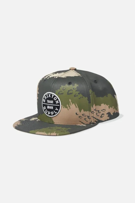 Oath III Snapback - Camo sold by Brixton