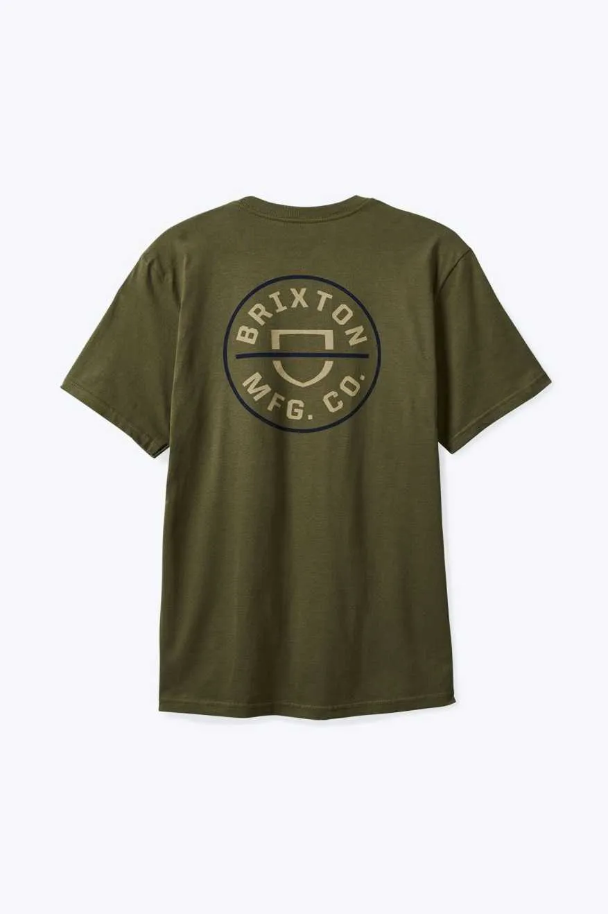 Crest II S/S Standard T-Shirt - Ivy Green/Sand/Navy sold by Brixton product image thumbnail 2