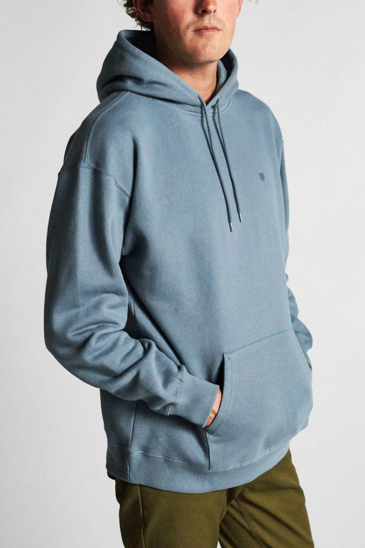 B-Shield INTL Hood Fleece - Blue Haze sold by Brixton product image thumbnail 4