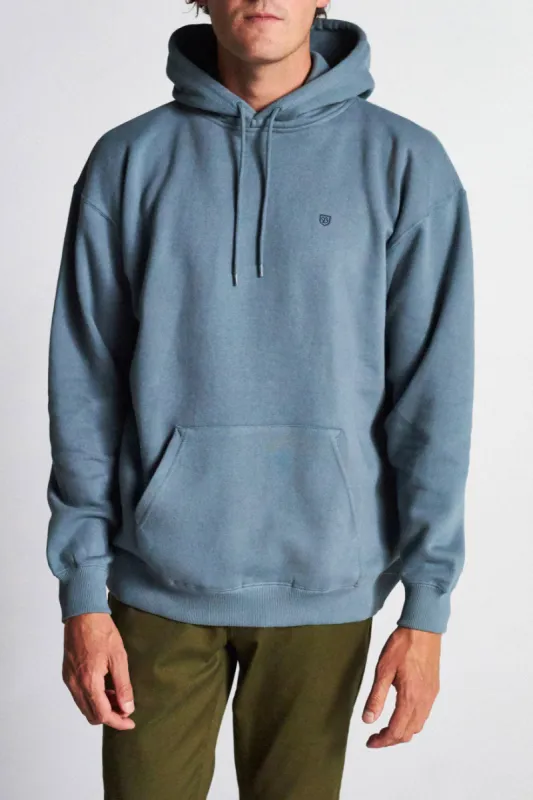 B-Shield INTL Hood Fleece - Blue Haze sold by Brixton