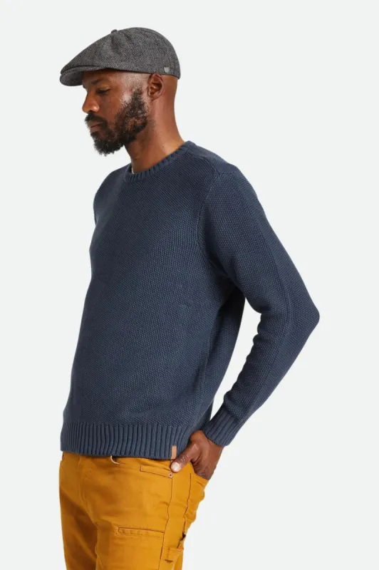 Jacques Waffle Knit Sweater - Ombre Blue sold by Brixton