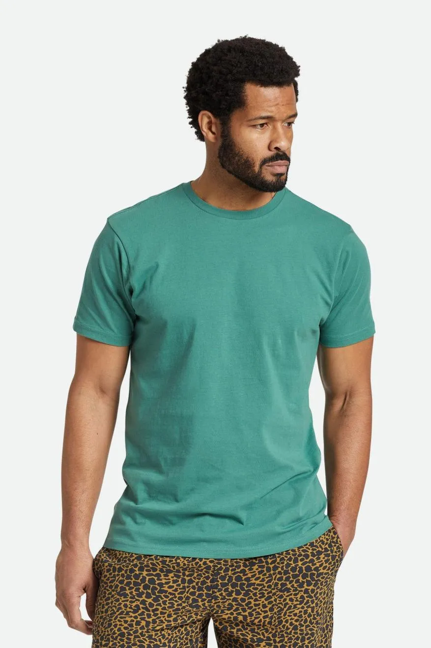 Premium Cotton S/S Tailored Tee - Spruce sold by Brixton