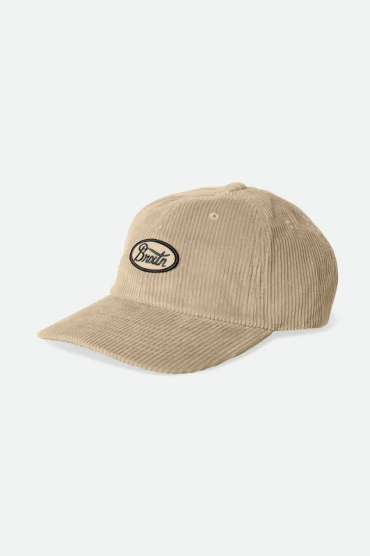 Parsons LP Adjustable Hat - Biscotti sold by Brixton