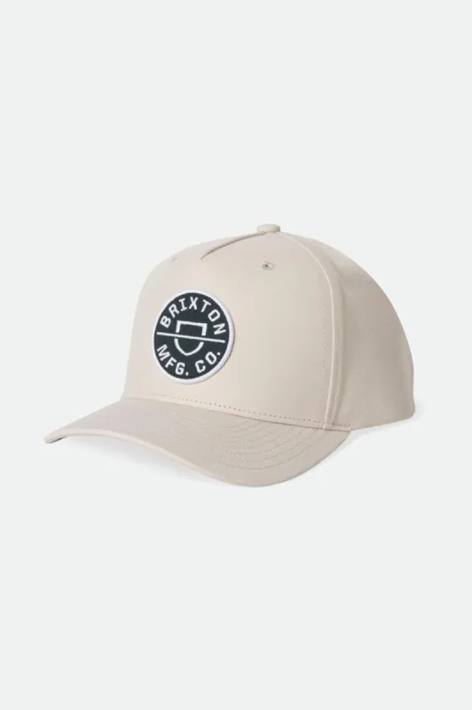 Crest C Netplus MP Snapback - Beige sold by Brixton