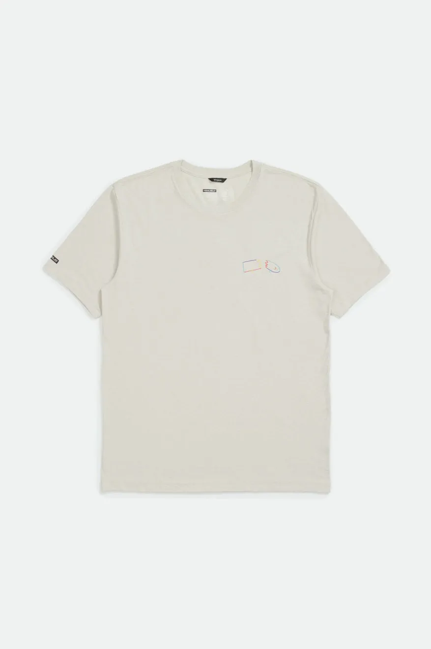 Beaufort S/S Tee - Stone sold by Brixton
