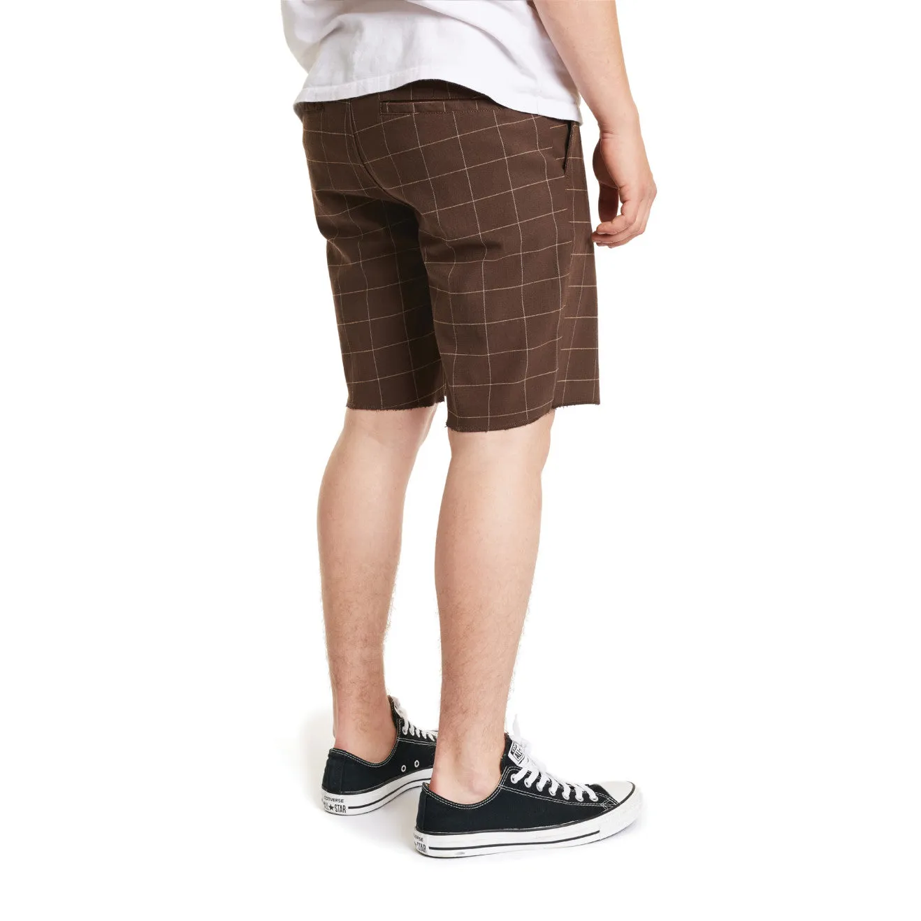 Toil II Short - Brown Plaid sold by Brixton product image thumbnail 3