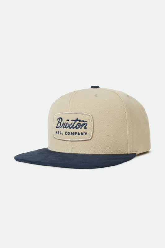 Jolt Snapback - Navy/Khaki sold by Brixton