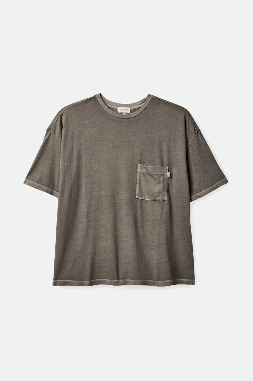 Carefree Oversized Boyfriend Pocket Tee - Washed Black sold by Brixton product image thumbnail 2