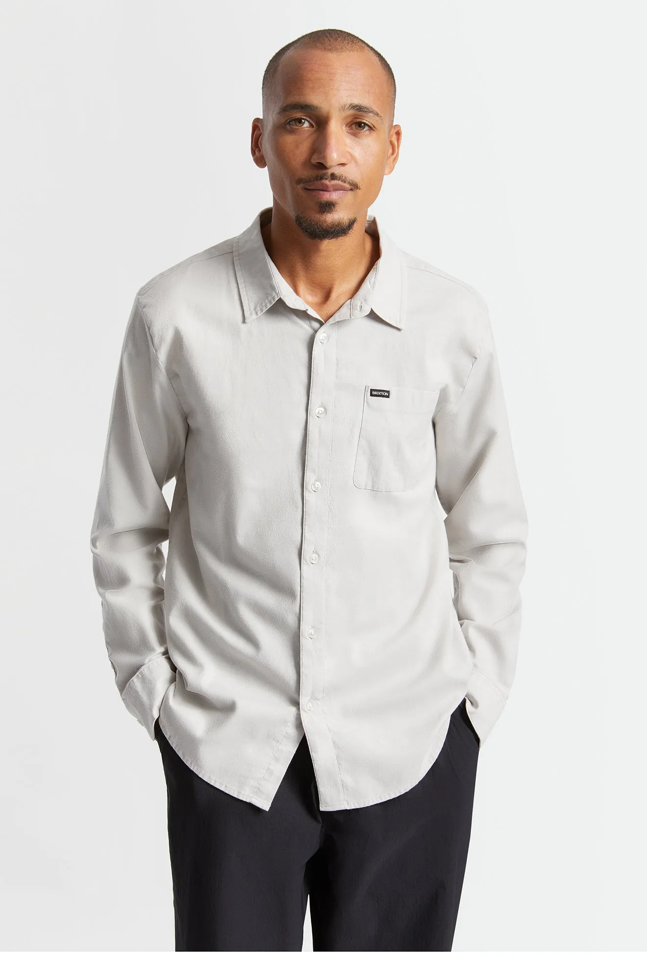 Charter Oxford L/S Woven - Vapor Sun Wash sold by Brixton