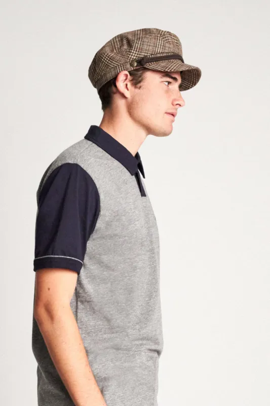 Fiddler Cap - Khaki Plaid sold by Brixton