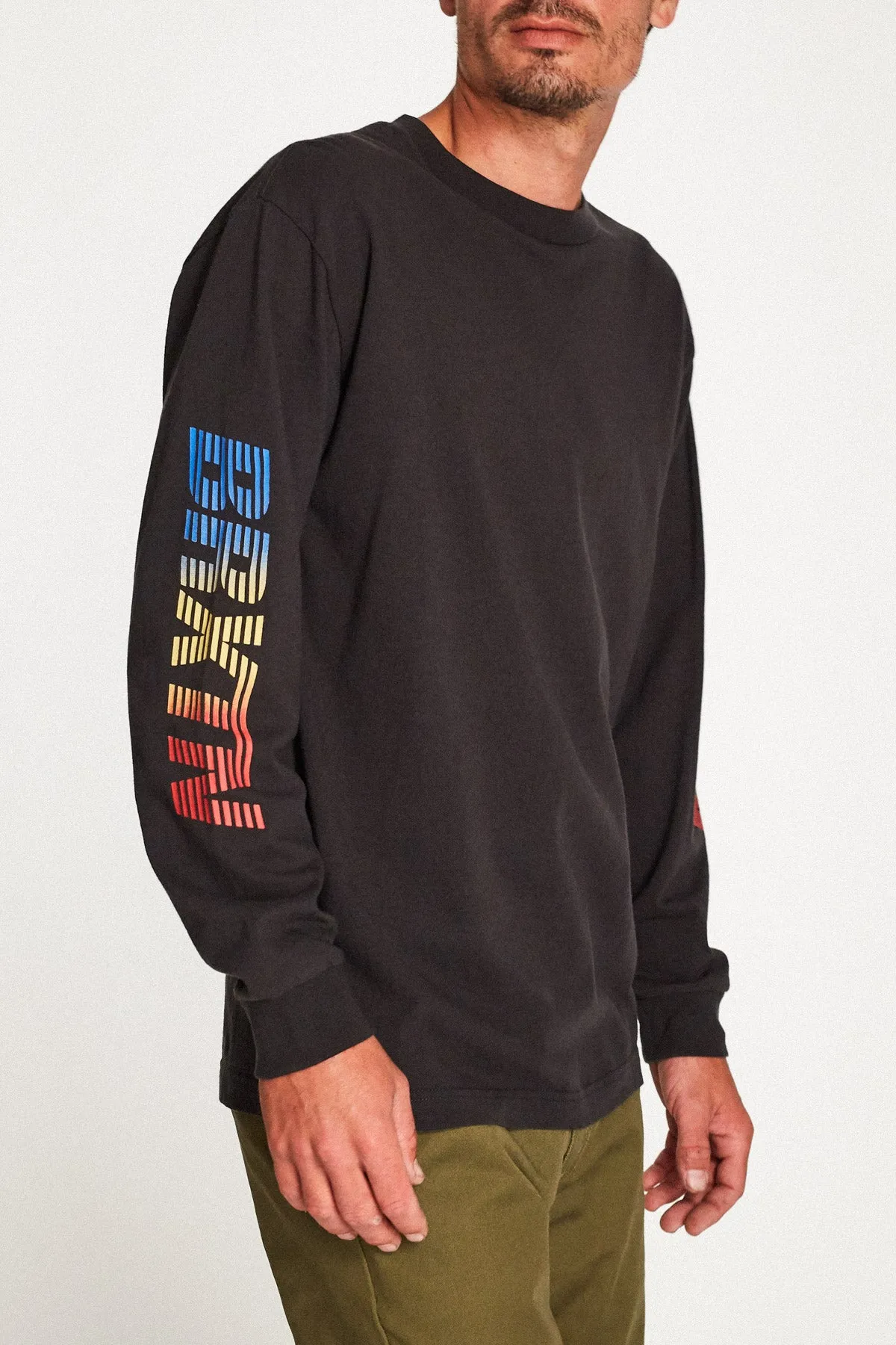 Cortez II L/S Standard Tee - Washed Black sold by Brixton product image thumbnail 4