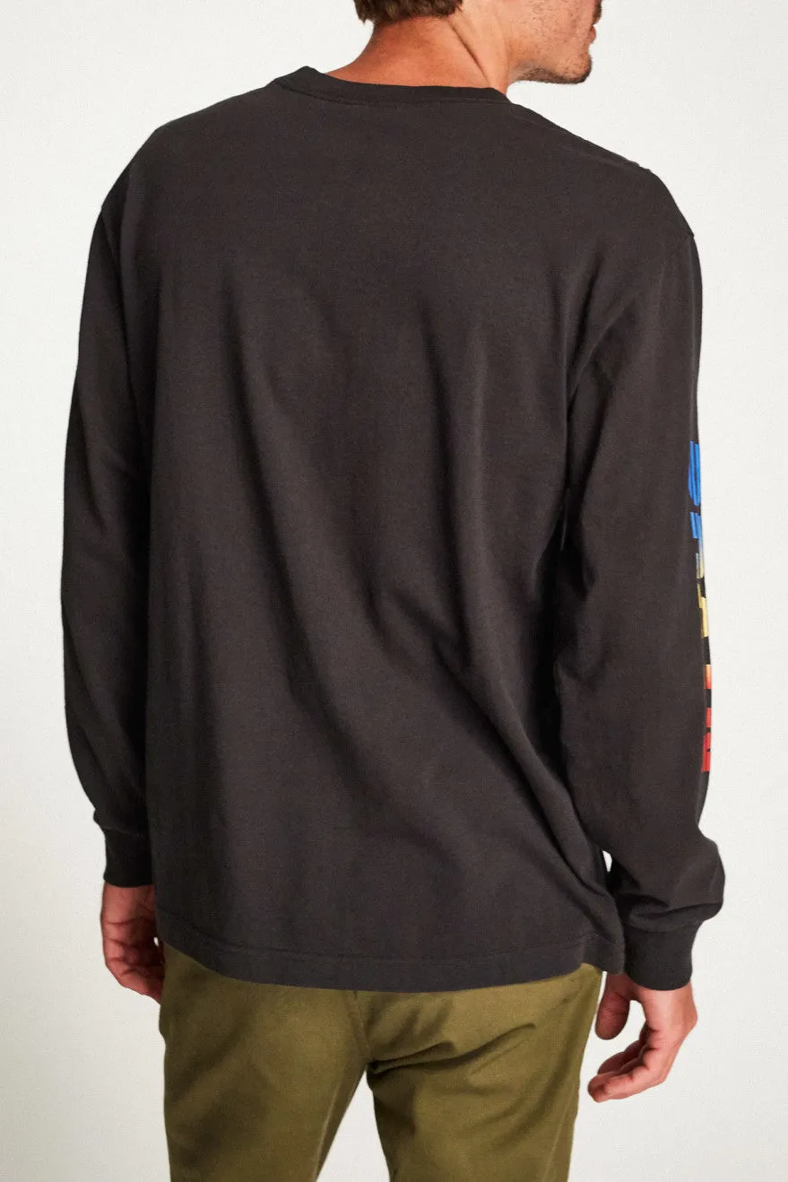 Cortez II L/S Standard Tee - Washed Black sold by Brixton product image thumbnail 3