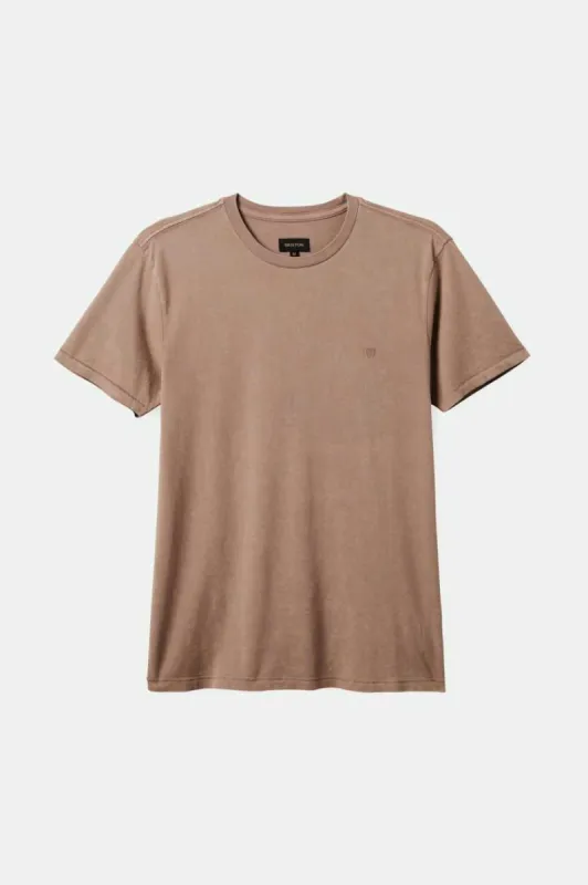 Vintage Reserve S/S T-Shirt - Cinder Grey Sol Wash sold by Brixton