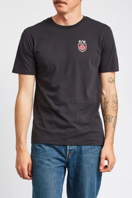Hedge S/S Premium Tee - Washed Black sold by Brixton
