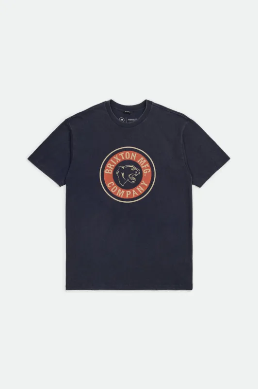 Forte S/S Standard Tee - Washed Navy sold by Brixton