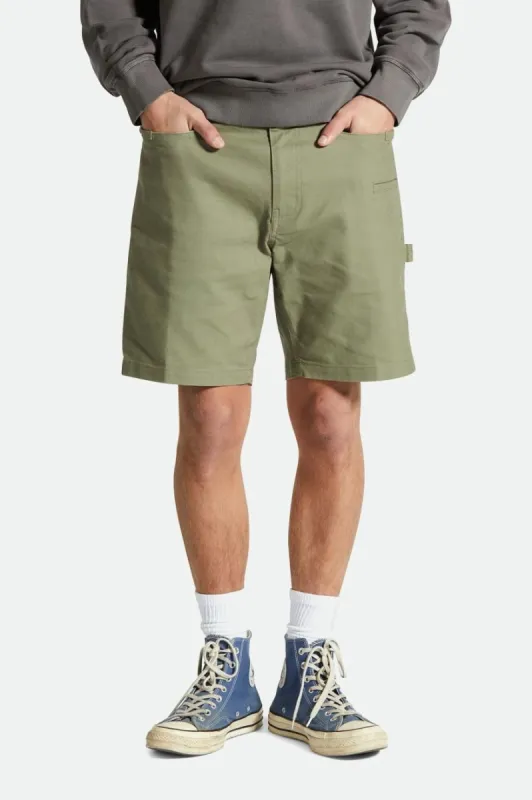 Builders Carpenter Stretch Short - Olive Surplus sold by Brixton