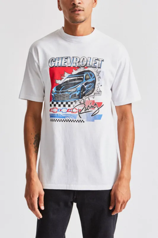 Super Sport S/S Standard Tee - El Camino White sold by Brixton