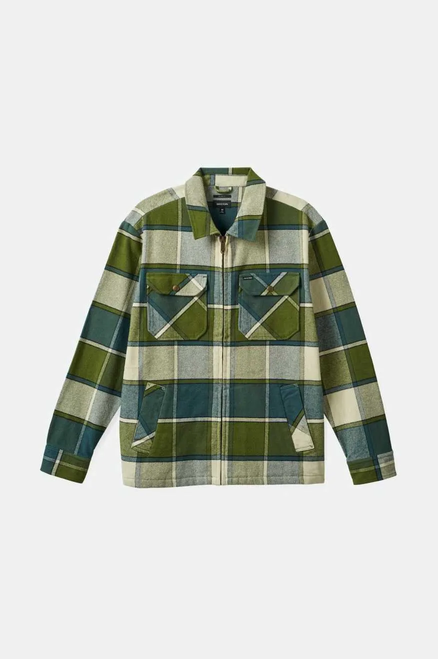Motor Jacket - Blue Mirage/Dill Plaid sold by Brixton