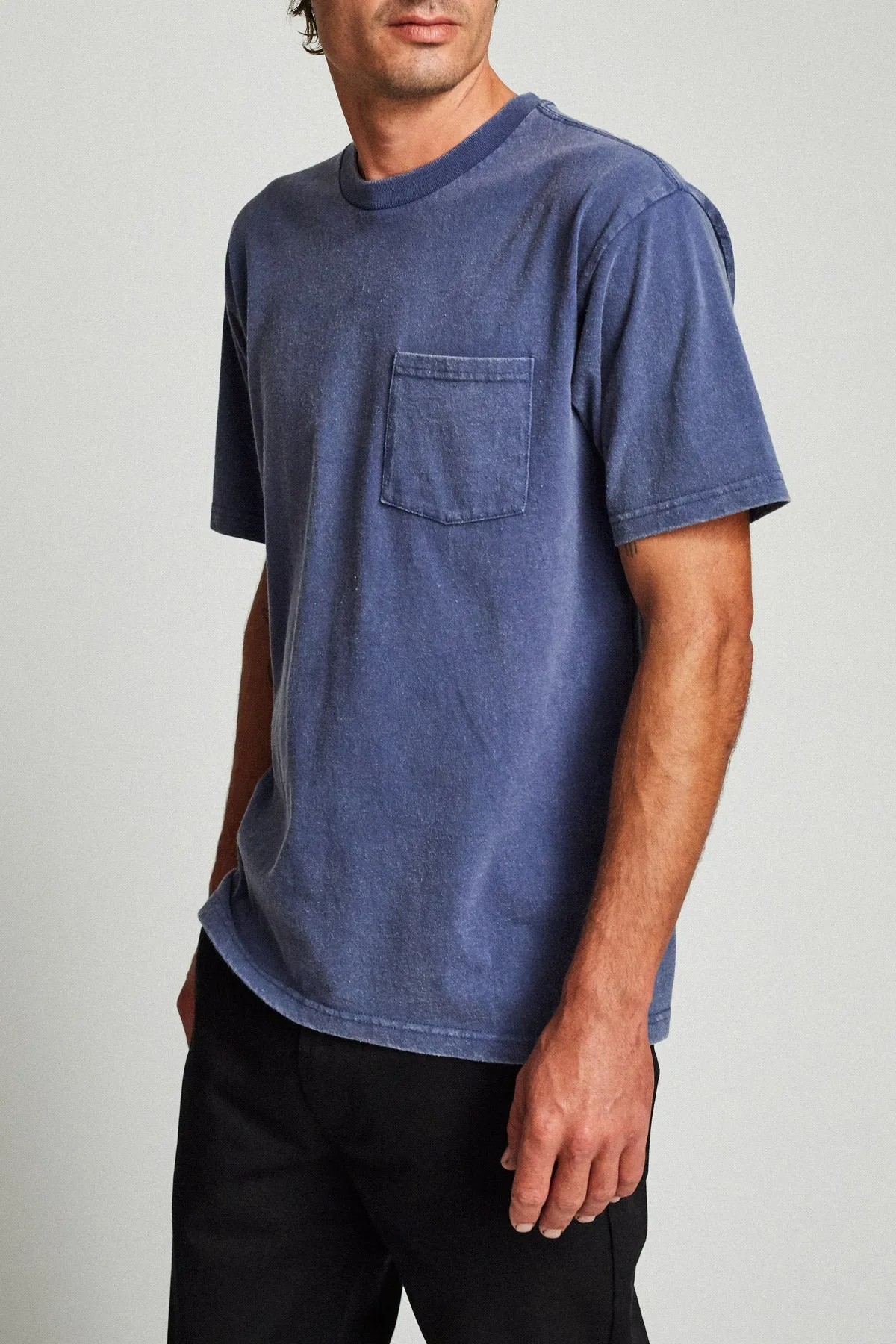 Basic S/S Standard Pocket Tee - Deep Blue sold by Brixton product image thumbnail 4