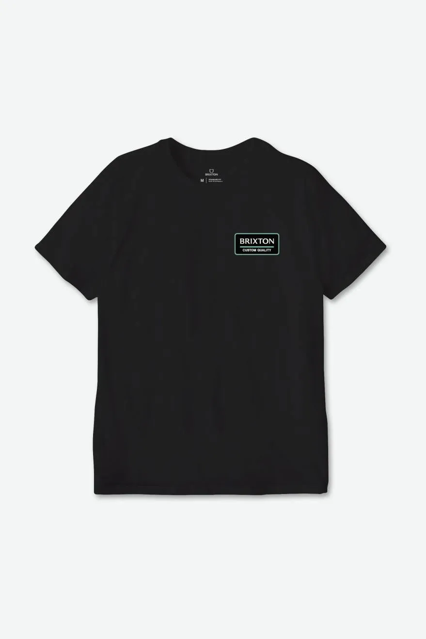 Palmer Proper S/S Standard Tee - Black/Jade/Off White sold by Brixton product image thumbnail 2