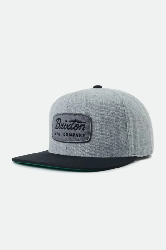 Jolt Snapback - Heather Grey/Black sold by Brixton