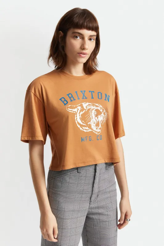 Varsity Cat Women's S/S Skimmer Tee - Lion sold by Brixton
