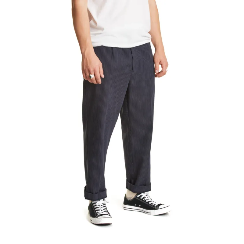Regent Trouser Pant - Navy/Stripe sold by Brixton