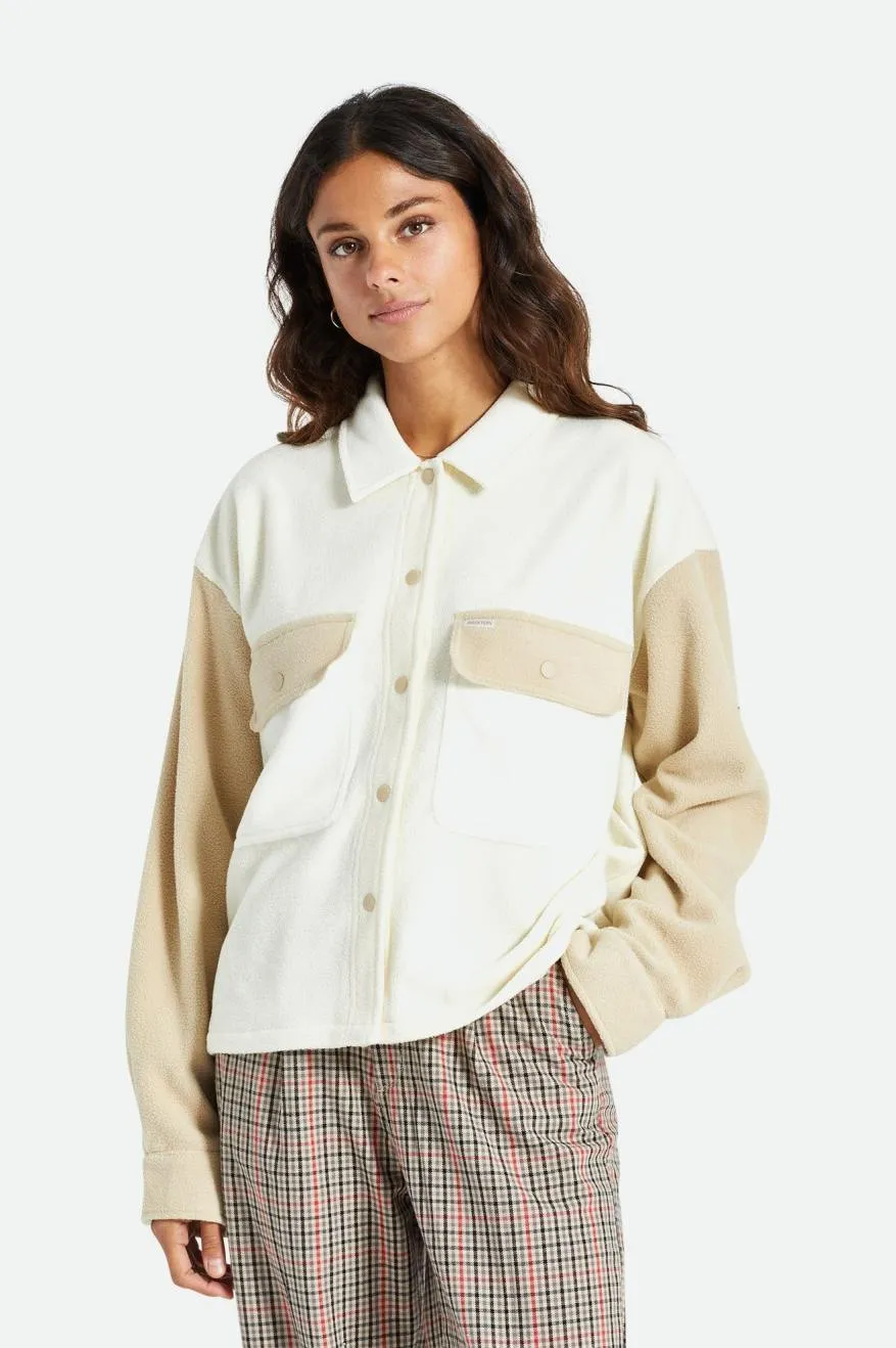 Bowery Women's L/S Arctic Stretch Fleece - Dove/Vanilla sold by Brixton product image thumbnail 2