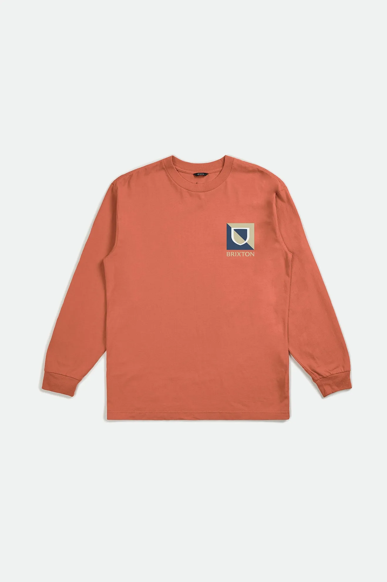 Beta Split L/S Standard Tee - Apricot Jam sold by Brixton