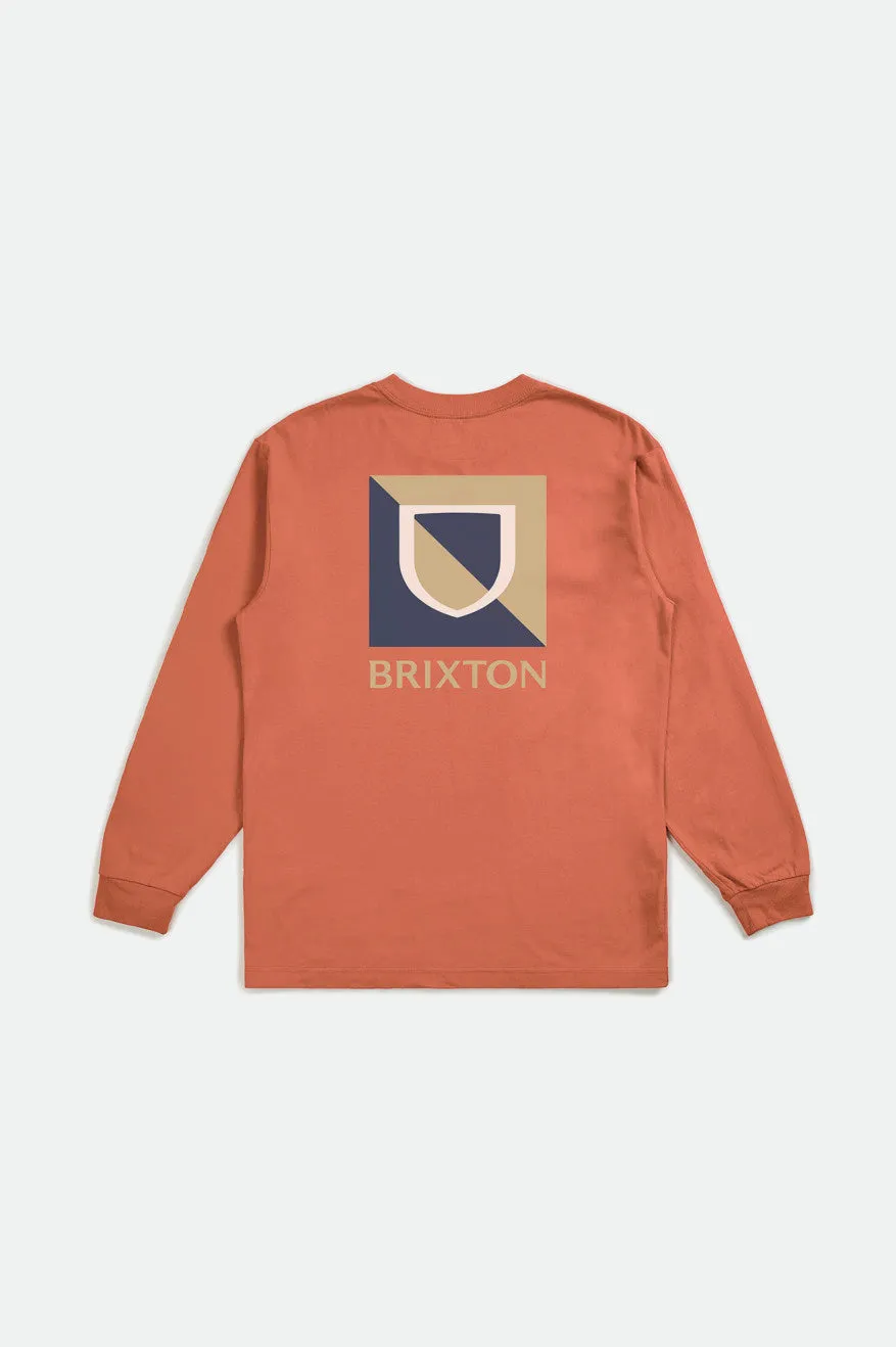 Beta Split L/S Standard Tee - Apricot Jam sold by Brixton product image thumbnail 2