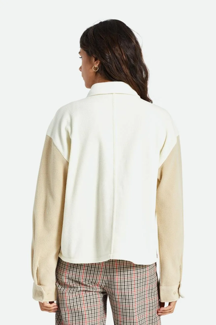 Bowery Women's L/S Arctic Stretch Fleece - Dove/Vanilla sold by Brixton product image thumbnail 4