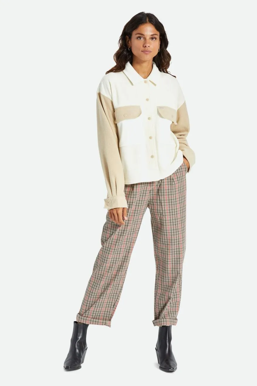 Bowery Women's L/S Arctic Stretch Fleece - Dove/Vanilla sold by Brixton product image thumbnail 3