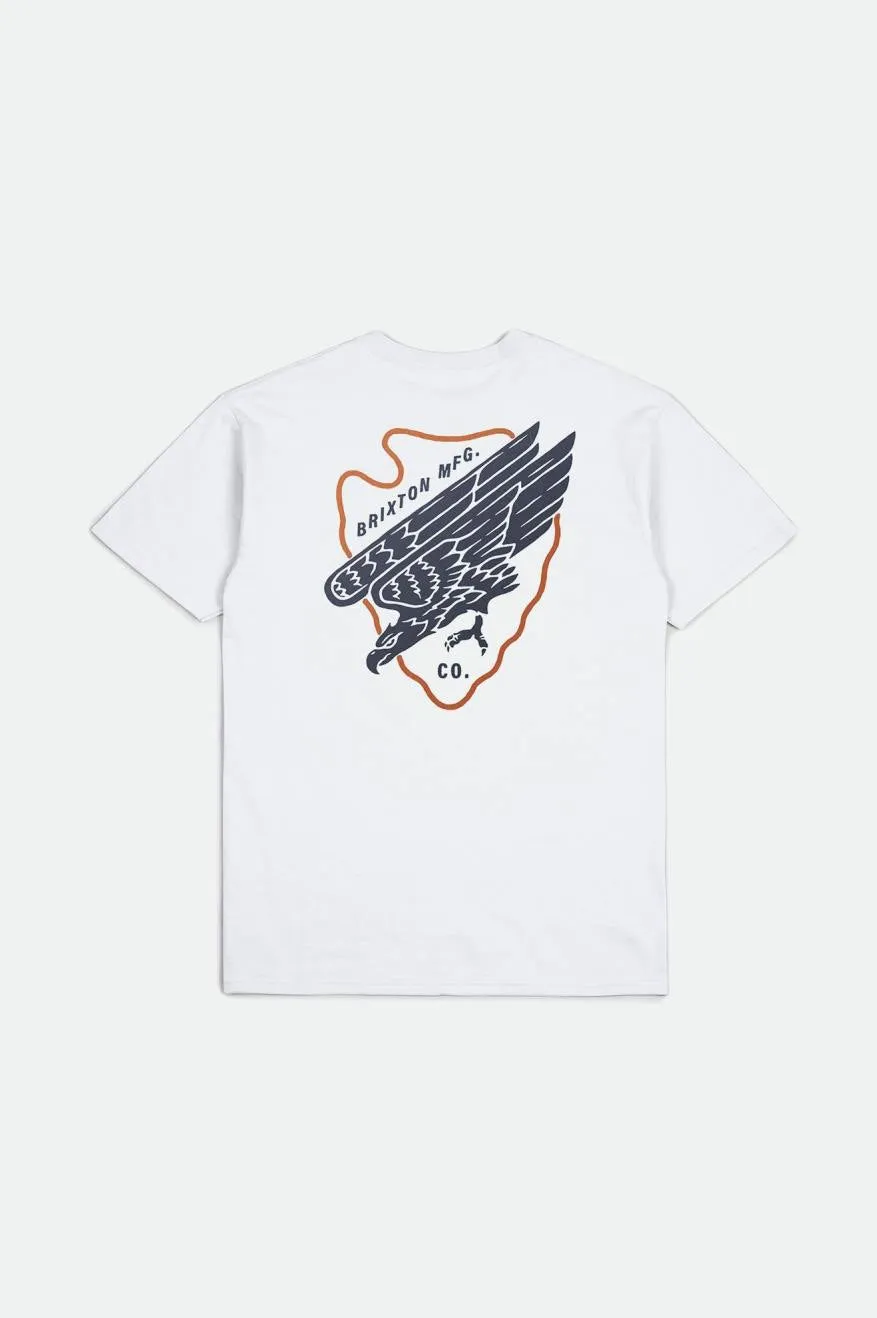 Cleburne S/S Standard Tee - White sold by Brixton product image thumbnail 2