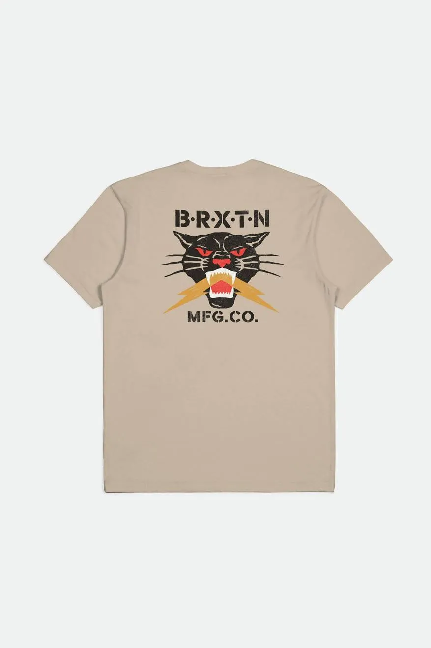 Sparks S/S Tailored Tee - Smoke Grey sold by Brixton