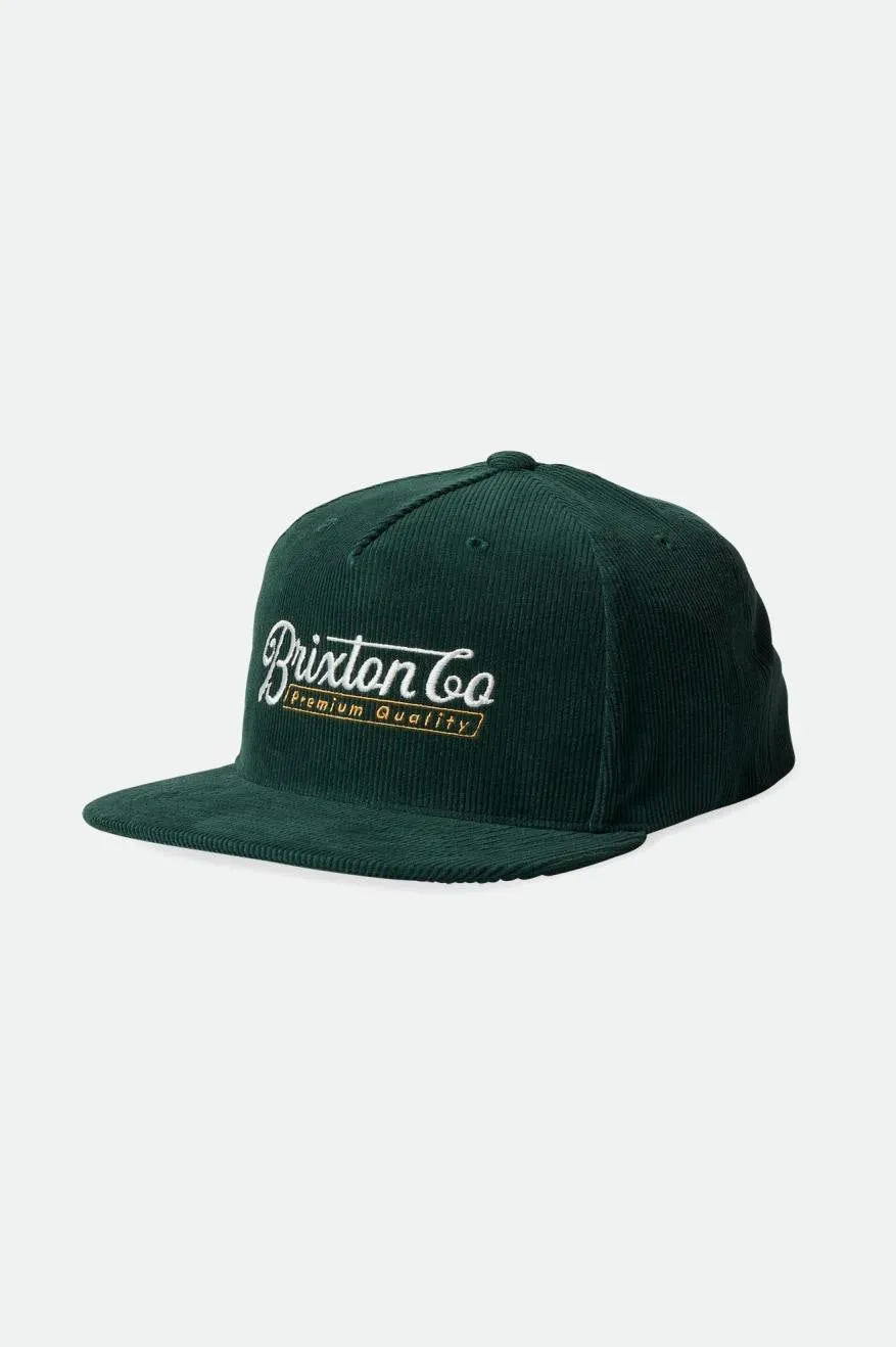 Belford Netplus MP Snapback - Pine Needle sold by Brixton