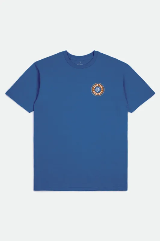 Rage S/S Standard Tee - Cobalt sold by Brixton