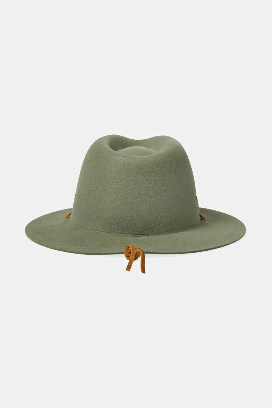 Wesley Weather Guard Packable Fedora - Light Moss sold by Brixton product image thumbnail 2