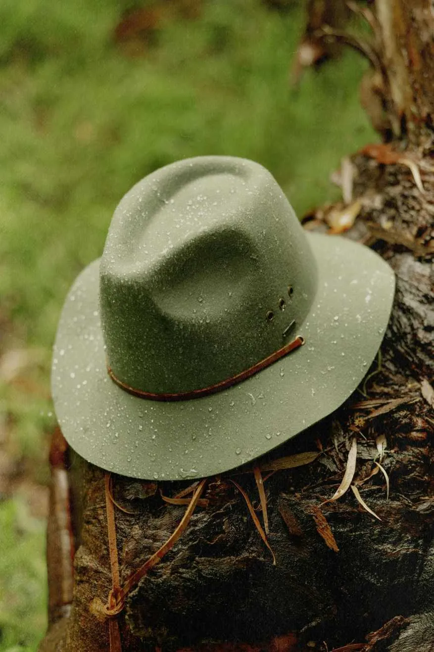 Wesley Weather Guard Packable Fedora - Light Moss sold by Brixton product image thumbnail 5